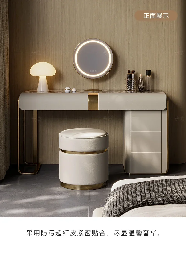 Decoration Beauty Vanity Table Trendy Hotel Safe Large Size Dressing Table Irregular Home