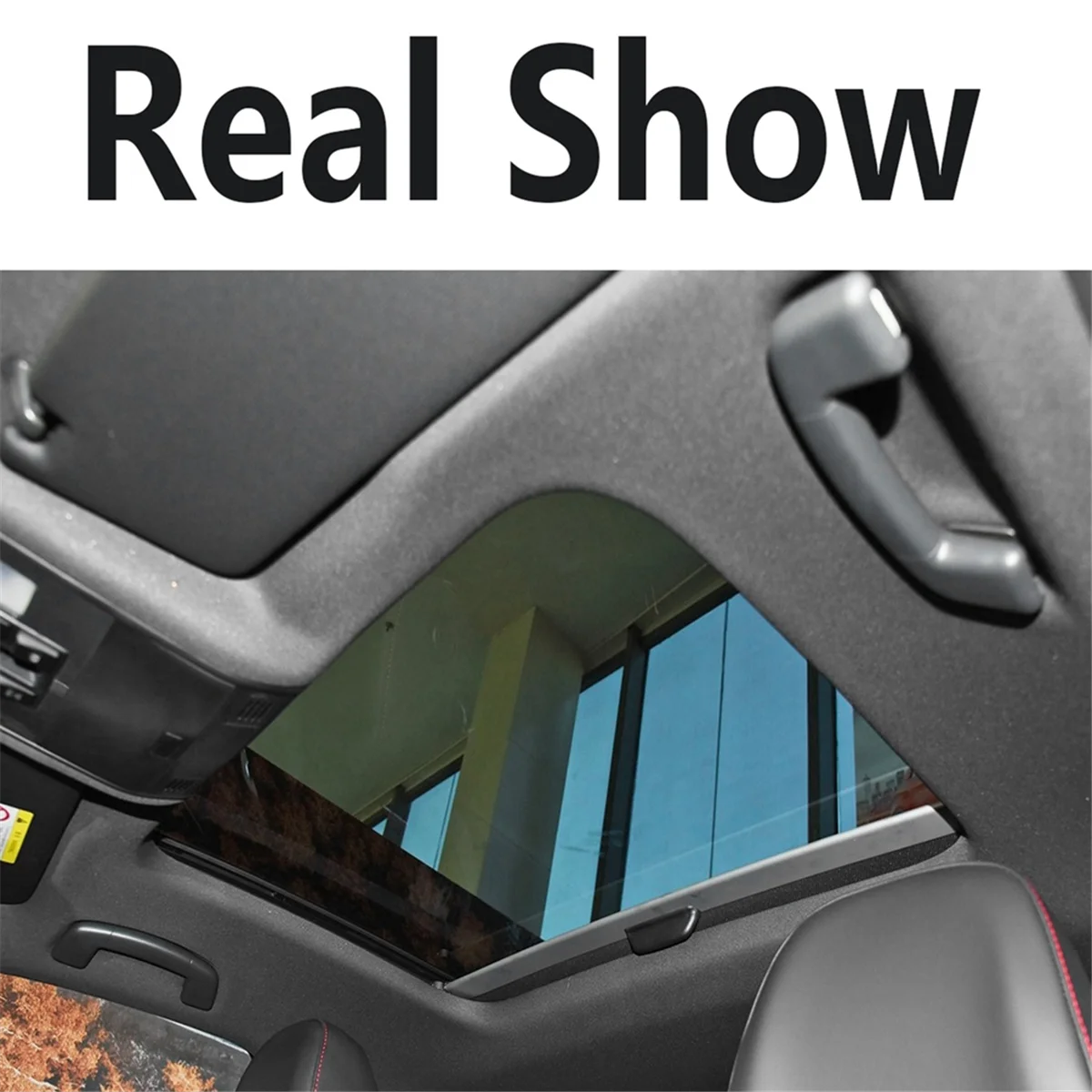 

#679U Interior Black Roof Grab Handle for Golf 7 7.5 GTI Sportsvan MK7 Tiguan 2 AD R Line Touran 5T 5G0857643B Rear (Black)