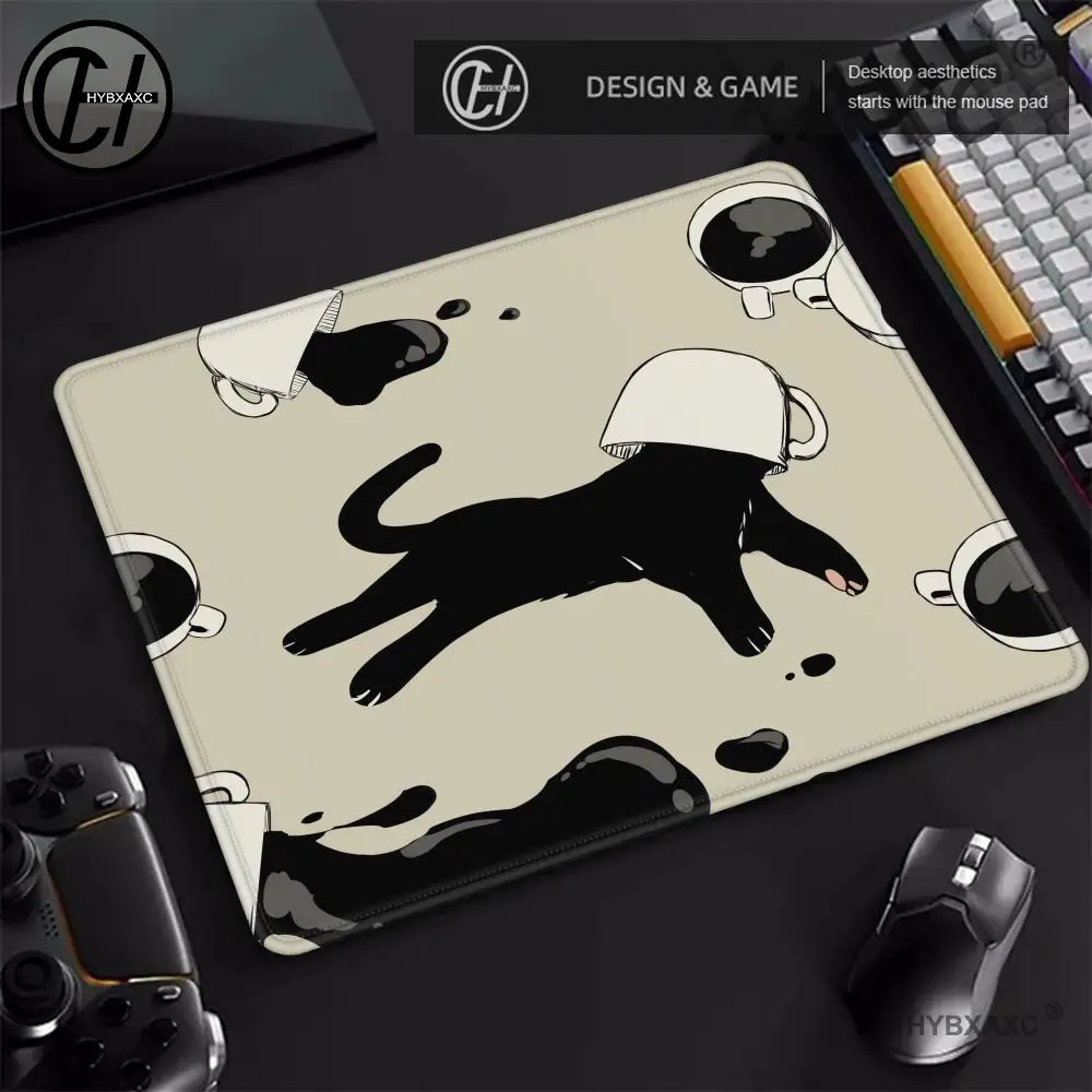 

40X45 Large Square Computer Office Game Table Mats Cute cat Sleep Mouse Pad Rubber Anti-slip Mousepads Small Decor Desk Pads