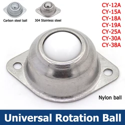 1-10pcs CY-12A/15A/18A/19A/25A/30A/38A Roller Ball Transfer Bearing Caster Round Durable Wheel Caster Omni Ball Transfer Unit