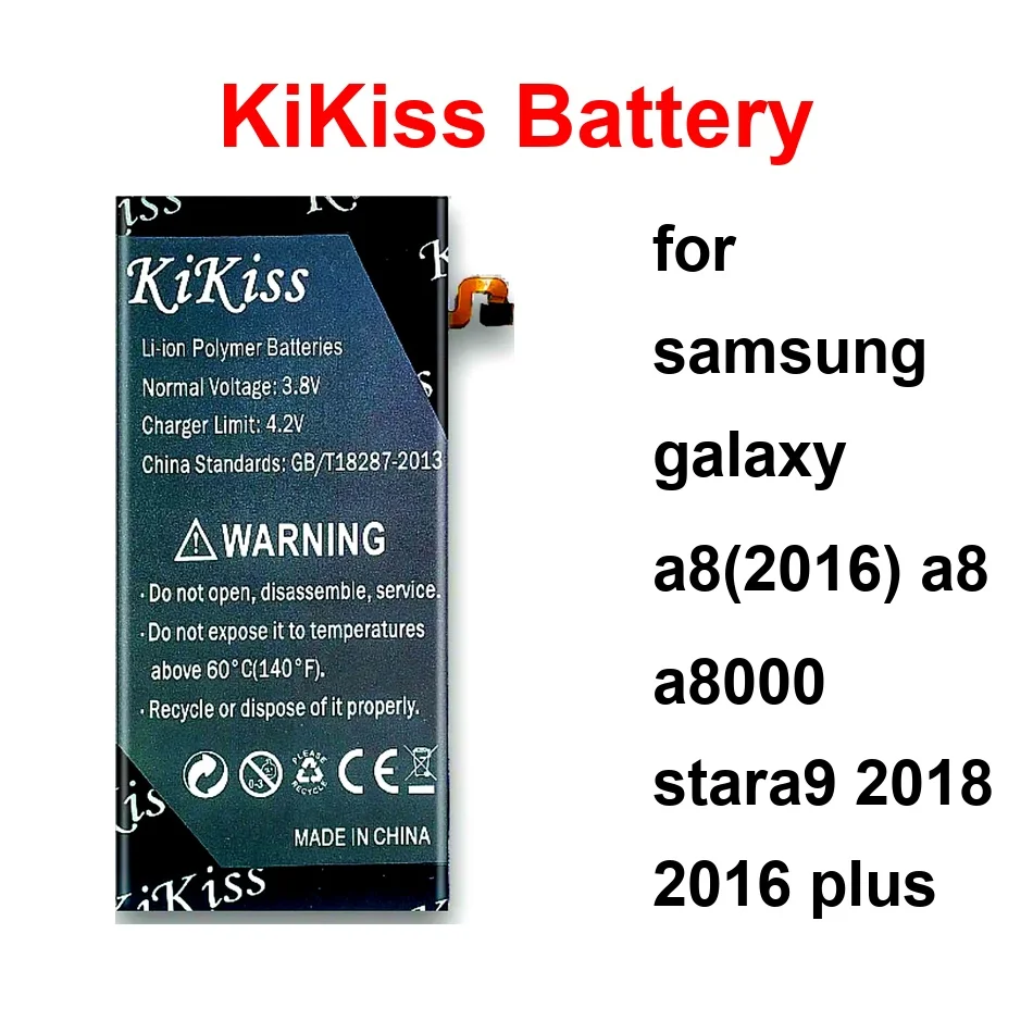 

EB-BA530ABE EB-BG885ABU EB-BA800ABE Mobile Phone Battery 3800-4200Mah For Samsung Galaxy A82016 A8 A8000 STARA9 2018 2016 Plus