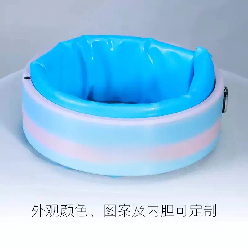 Remote Control Inflatable Neck Collar Rechargeable Air Pressure Massage Collar Fluorescent Color Change