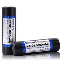 2PCS/LOT Keeppower P2150R 3.7V 21700 5000mAh High Drain Continuous 15A Protected Flashlight Battery