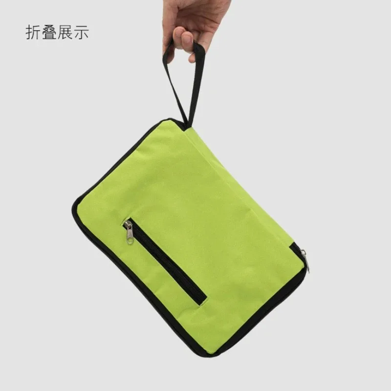 Nuova borsa per la spesa pieghevole Carrello per la spesa pieghevole Carrello per la spesa per rimorchiatore Borsa riutilizzabile Borsa verde ad