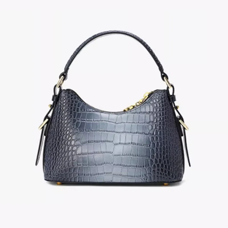 Top-Quality Handbags Real cowhide leather bag Crocodile Pattern Leather Women's Tote Bag Genuine Leather bag Women's handbags