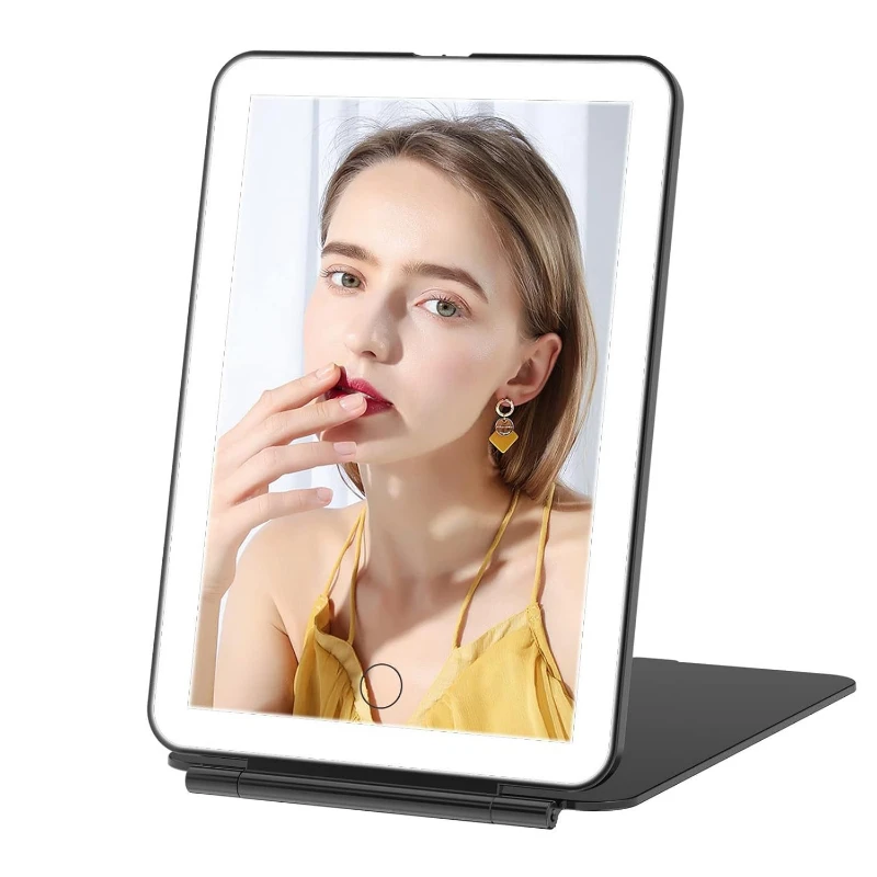 

Home Decor Small Decorative Mirrors Hand Aesthetic Oval Vanity Mirrors Light Plastic Home Decor Espelho Para Maquiagem MHHZJ