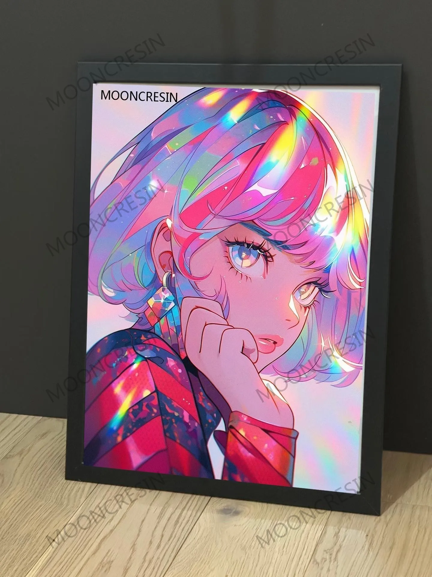 100% Fairy Dust Square Full Diy Diamond Painting Cross Stitch Colored Beauty Gril 5D Embroidery