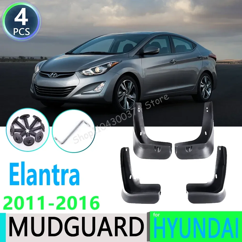 

for Hyundai Elantra MD 2011 2012 2013 2014 2015 2016 Fender Mudguard Mud Flaps Guard Splash Flap Mudguards Car Accessories