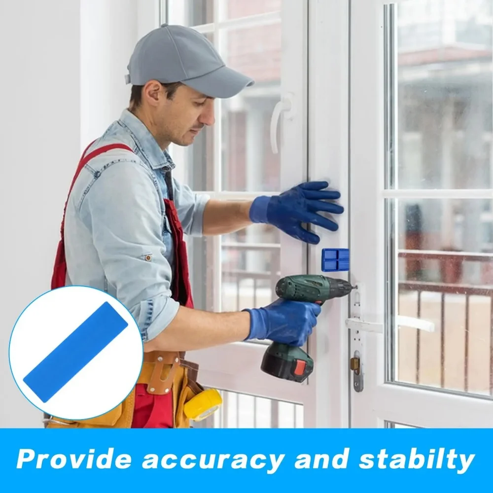 72 قطعة من الحشوات البلاستيكية (100 × 28 مم) - 6 مقاسات لتزجيج وتباعد الباب/النافذة