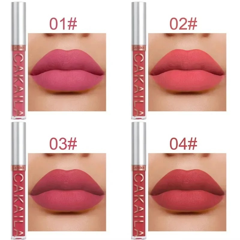 10Pcs/set Matte Liquid Lipstick Transparent Clear Lip Oil Makeup Set Waterproof Long-Lasting Nude Velvet Lip Gloss Tint Lipgloss