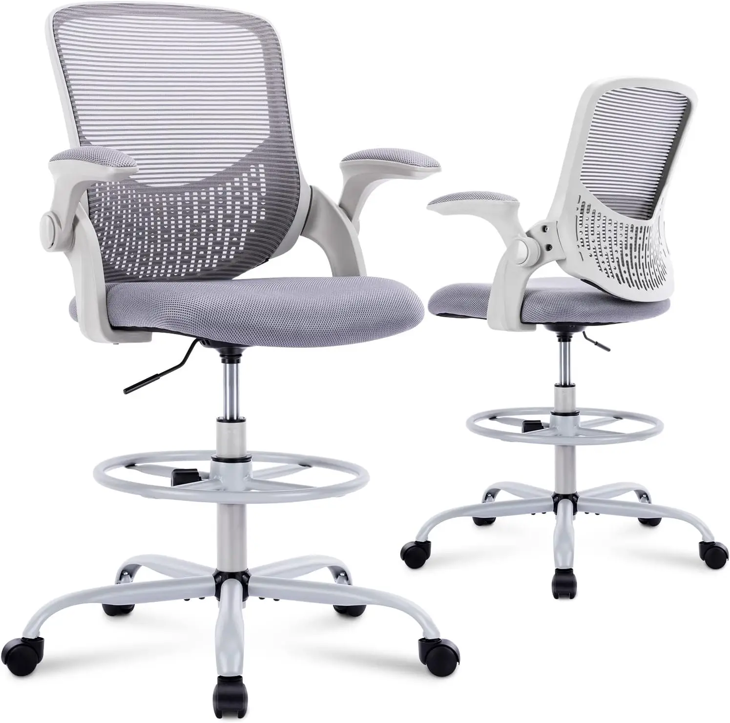 

Tall Office Chair, Drafting Chair, Standing Desk Chair, High Adjustable Office Mesh Chair, Ergonomic Counter Height Computer