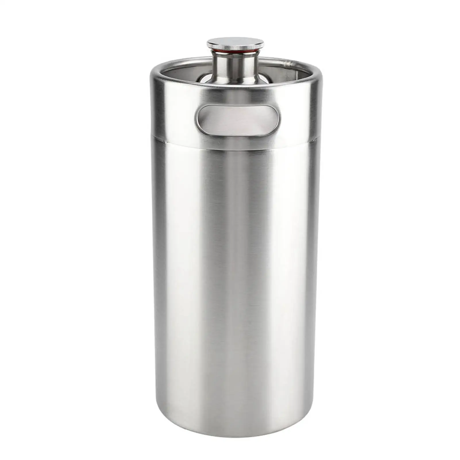 

4L Mini Stainless Steel Beer Barrel with Spiral Lid - Ideal for Home & Hotel Use