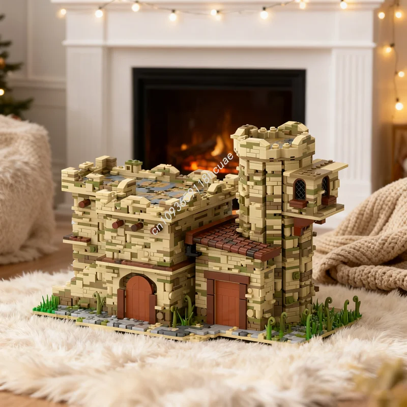 2639 stücke MOC Arabischen Stil Haus Creator Modell Bausteine Bau DIY Weihnachten Geschenke Kreative Ziegel Kinder Spielzeug Geburtstag