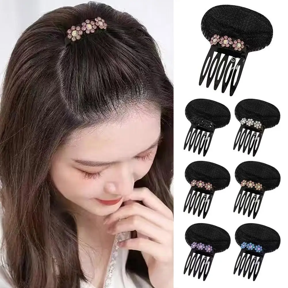 Invisible Fluffy Sponge Hair Clip Front Line Forehead Hair Hair Styling Base Puff Women Clips Bun DIY Accessories Volume Cu N5W1