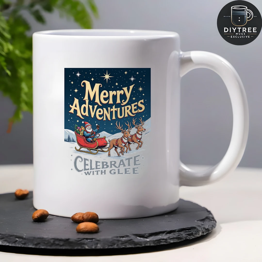 كوب سعة 11 أونصة + كوب عيد الميلاد للمغامرة المبهجة + كوب للأطفال + فنجان قهوة للمكتب العائلي + مجموعة هدايا للعطلات - يجب اقتناؤه لعيد الميلاد #4