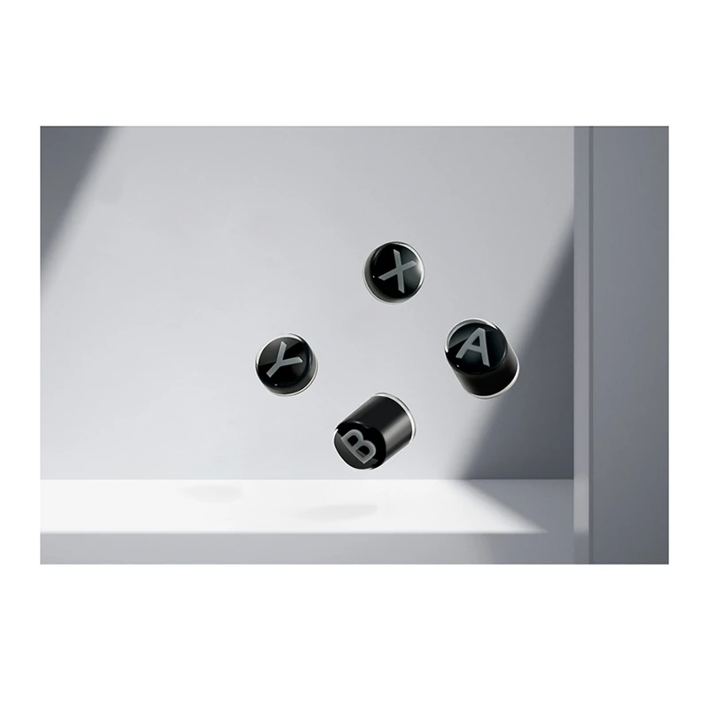 Keycap Replacement for NS62 for ES/ES Pro KK3 TT Series Controllers for Switch Layout B A X Y Buttons Black