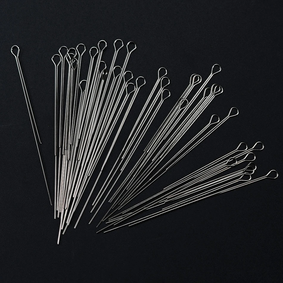100 Stück Angelköderdraht, Langlebiger Edelstahl-Köderdraht für DIY Spinnerbaits, Löffelköder, Rigs & Salzwasser-Süßwasser-Angeln – Detail 6