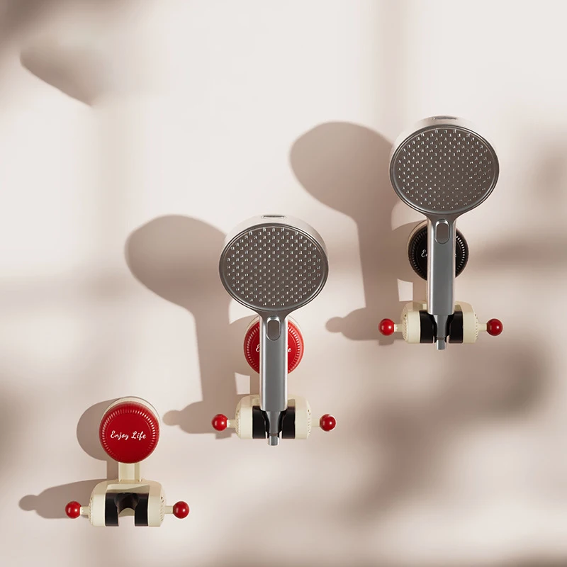 2pcs Adjustable Suction Cup Bracket Bathroom Wall Mount Cute Handheld Shower Head Holder For Children Bathroom Accessories image 3