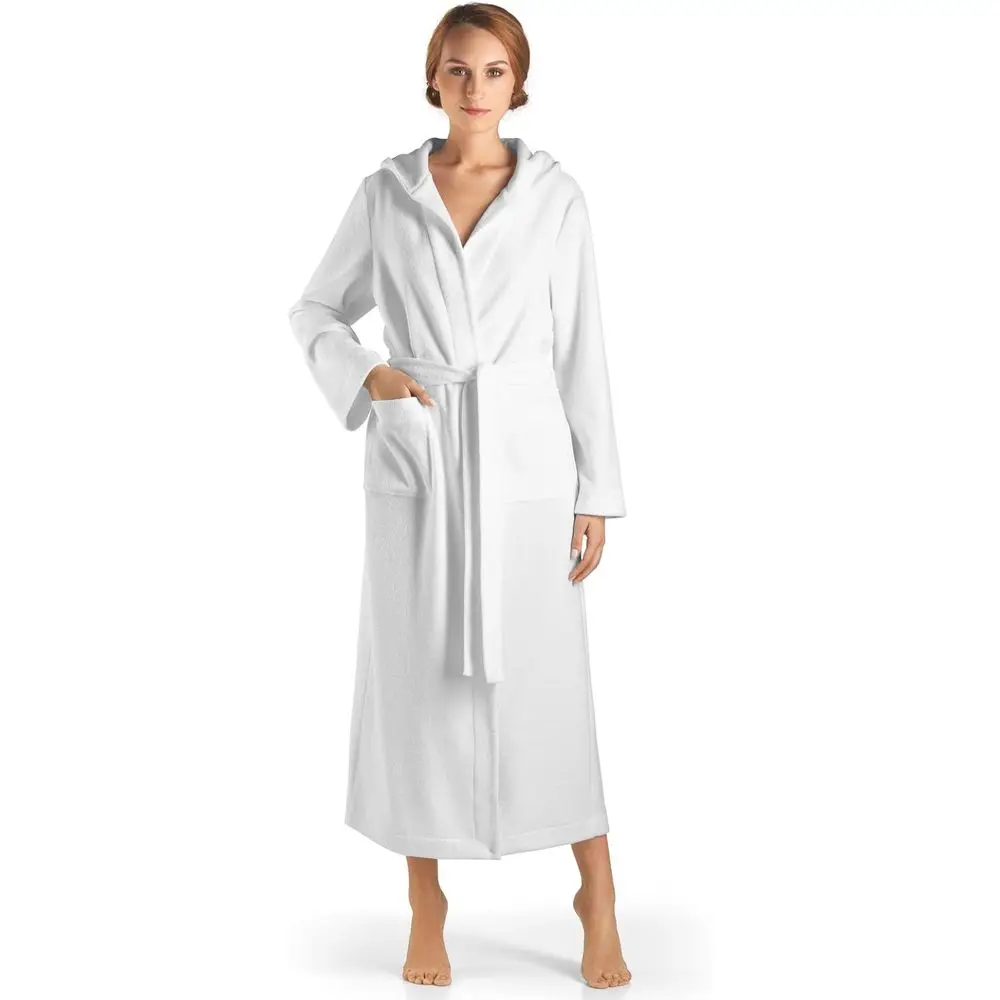 Women's Cozy Hooded Plush Long Robe