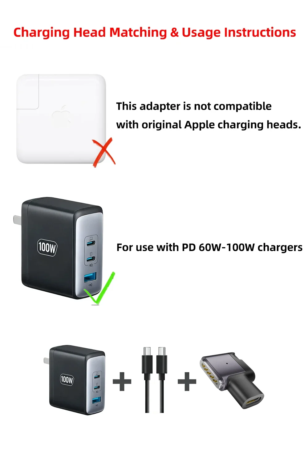 Magnetic Elbow Side Bend PD 20V 5A 100W USB Type C Fast Charging Charge Cable for MagSafe3 Air/Pro M1/M2/M3/M4/M5 Macbook Laptop
