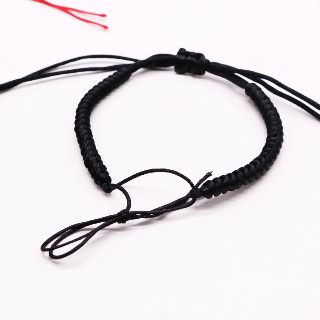 diy Semi-Finished Products Can be Strung With Beaded Red Rope Bracelets Pull Handle Rope Accessories Hand-Woven Ropes