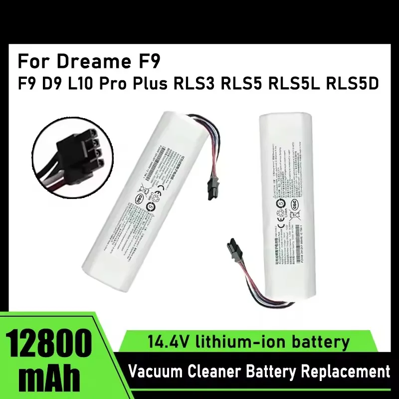 Original Battery for Dreame Robot Vacuum Mop Cleaner L10s Ultra L10 L10S ULTR1800mAh Lithium-ion Pack 4INR19/66-2