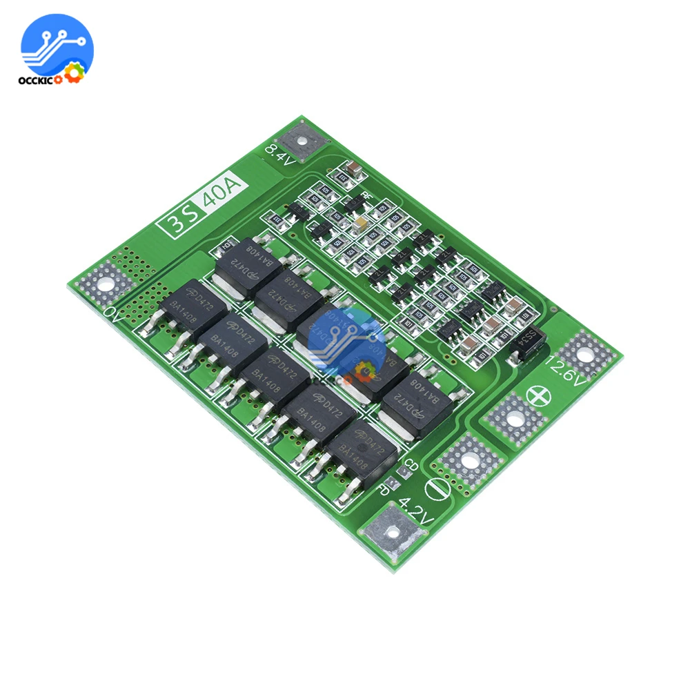 BMS intelligent 3S 4S 40A 60A 12V 48V 18650, chargeur de batterie au lithium, tableau d'équilibre de protection avec égaliseur d'équilibreurs