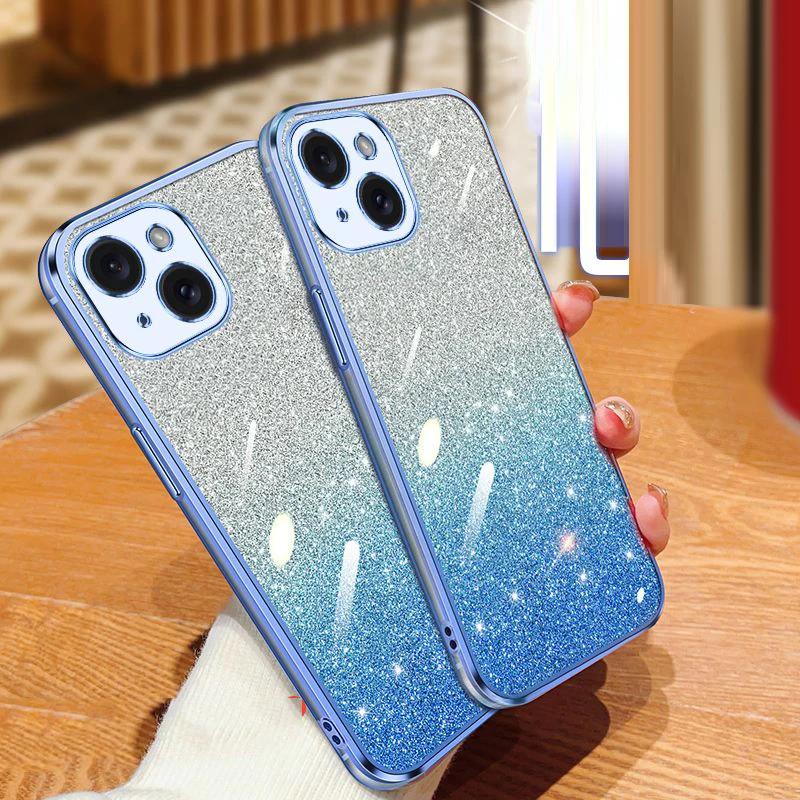 Cute Transparent Glitter Phone Case For OPPO Reno8 Lite oppo Reno8z Reno 7 lite Reno7z 5G Hybrid Candy Shockproof Clear Cover