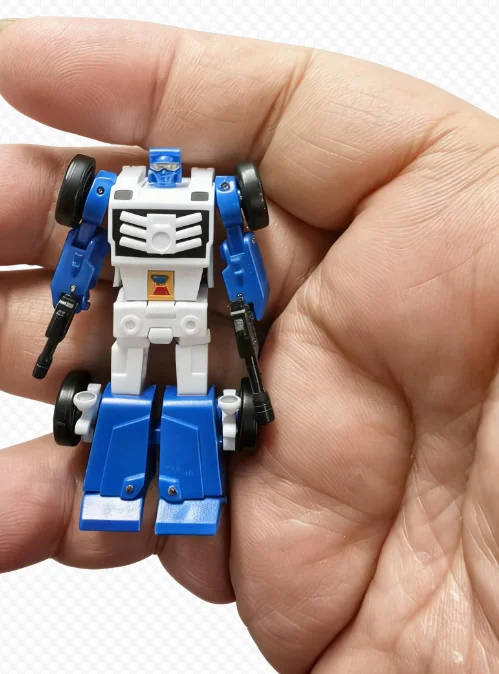 Galaxy Toys Transformation mini06B Blauw mini06T Transparant ultraklein formaat 5 cm MINI-actiefiguur