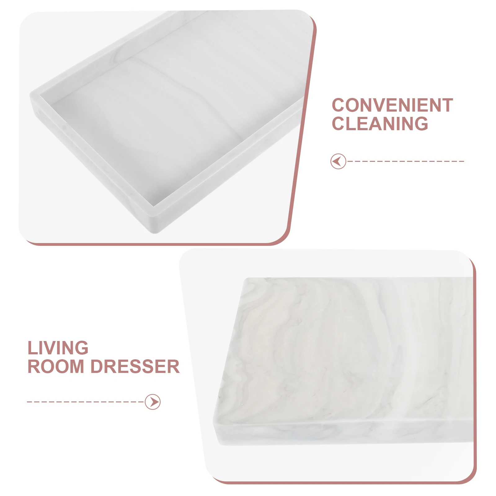 

1pc Silicone Vanity Ring Storage Tray for Bathroom Countertop Fragrance Makeup Organizer Decorative Tray Space Saving