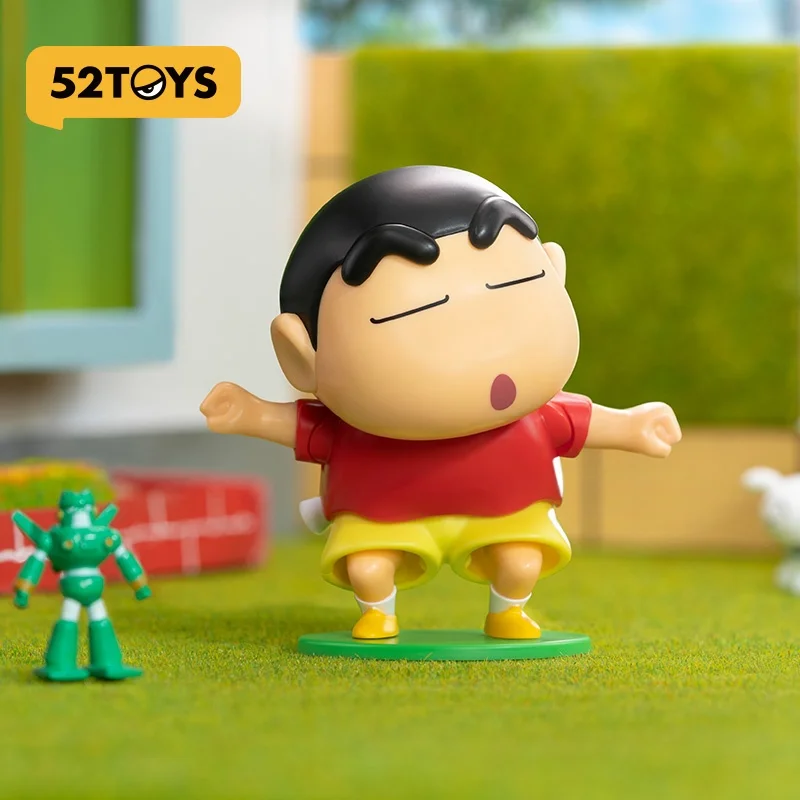 

In Stock 52TOYS Crayon Shin Chan Dynamic New Life Series For Movable Clockwork Doll Toy Birthday Gift Garage Kit Desktop Toy