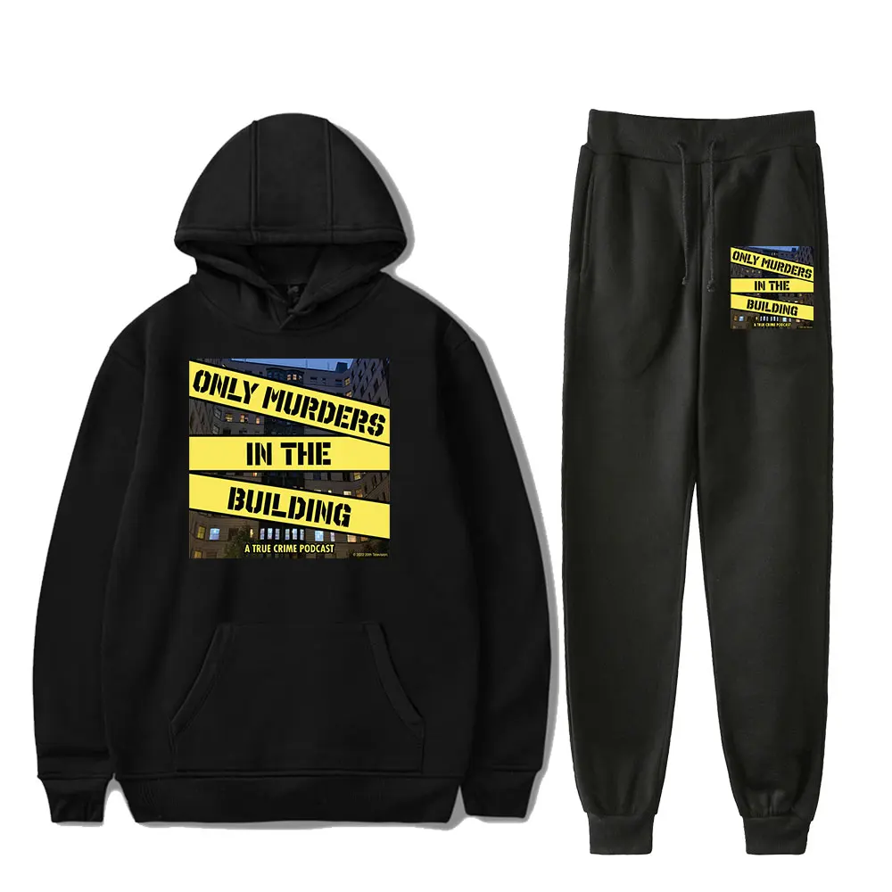 Only Murders in the Building Vintage 90s Merch Hoodies Set Hoodie Pants Two-Piece Pullover Men Women