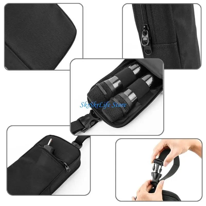 

E65E Microphone Carrying Case for Partybox Essential Speaker Mic Storage Bag