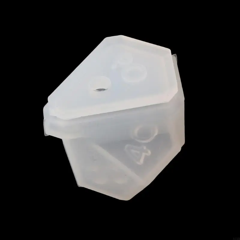 41XB 7Styles Epoxy Resin Mould Silicone Resin Casting Polyhedron Game Mould