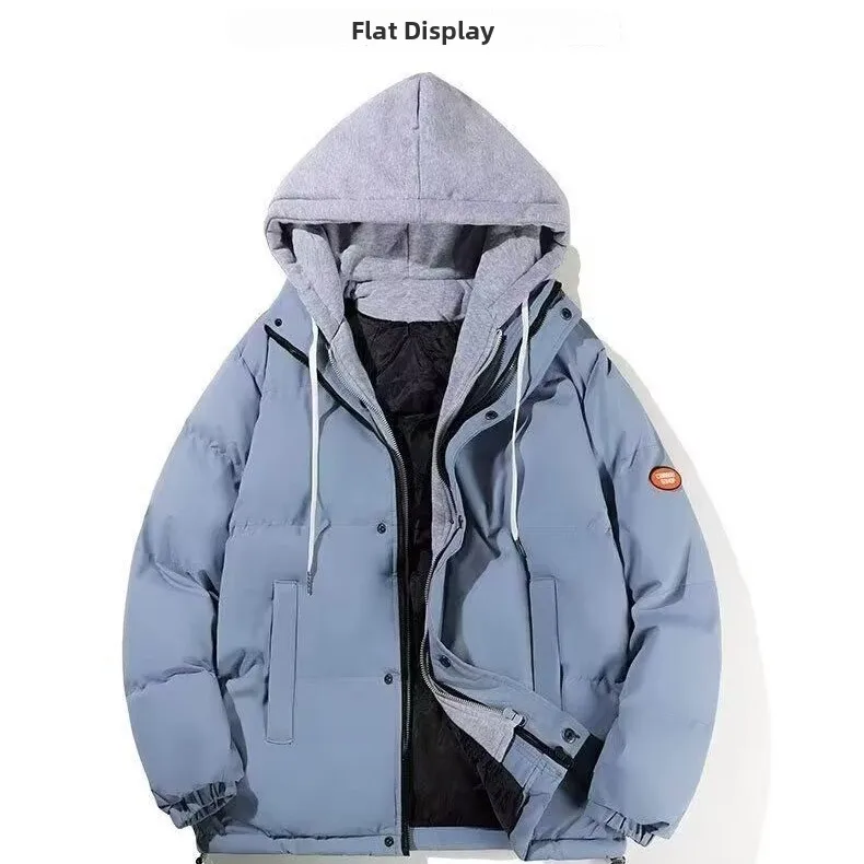 الخريف الشتاء Thiened حجم كبير القطن Jaet المرأة فضفاضة ort Sle زوجين أسفل معطف القطن الخبز معطف ملابس خارجية