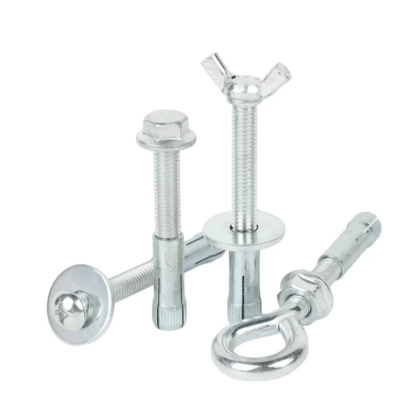 M8 M10 Galvanised Carbon Steel Ring/Butterfly/Hook/Round Shaped Expansion Screw Removable For Fence Installation