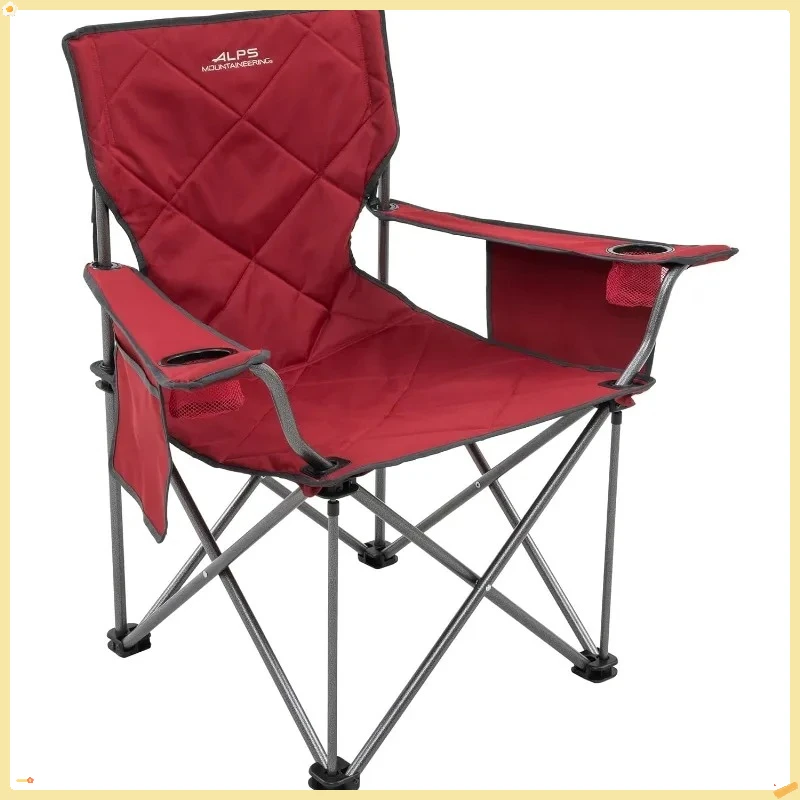 Silla de camping King Kong para adultos, silla plegable compacta y resistente para exteriores con portavasos y bolsillo de malla