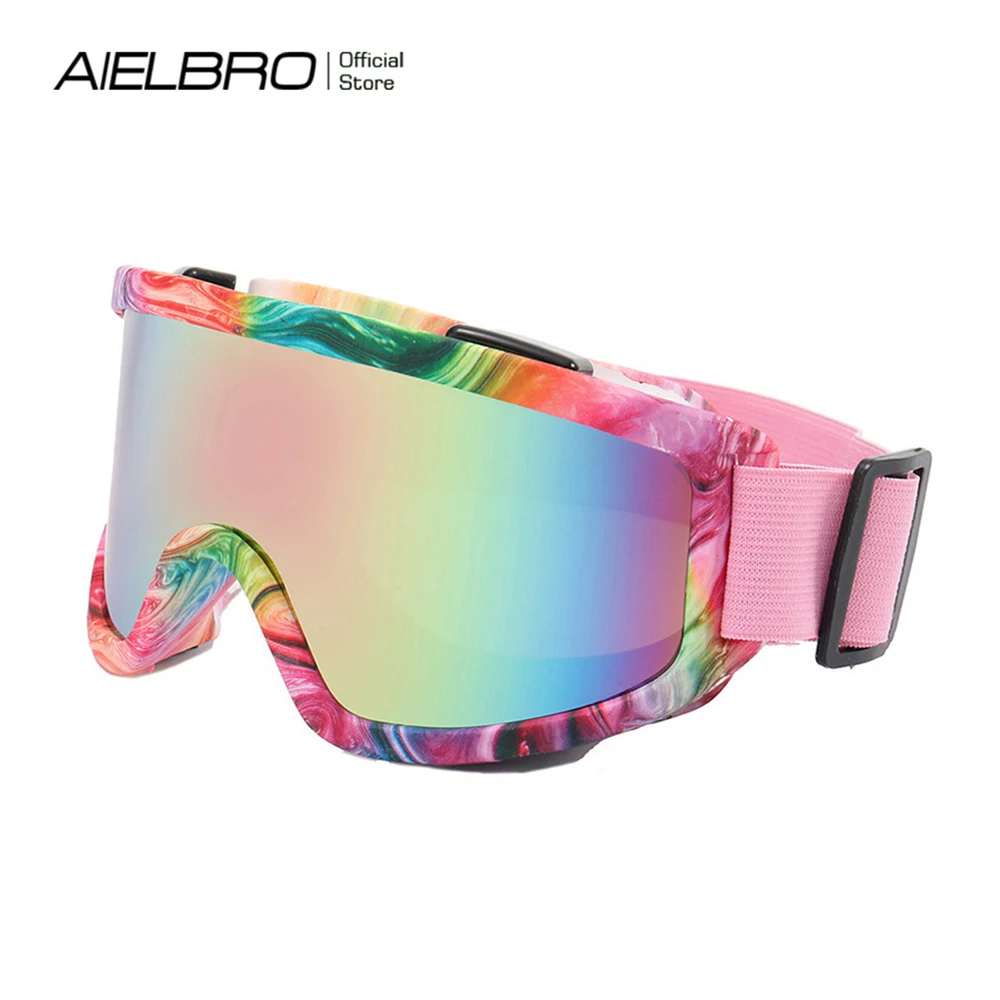 

AIELBRO лыжные очки, зимние очки для снегохода, ветрозащитная Лыжная маска, очки для сноуборда, снега, лыж, защитные лыжные очки