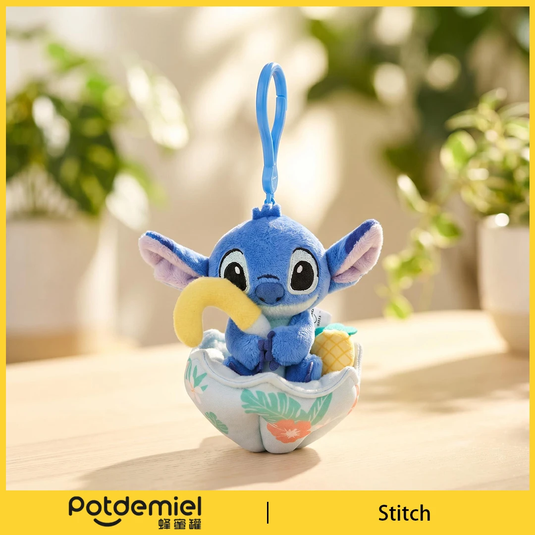 Potdemiel Disney Stitch Plush Keyring Stuffed Doll Toy Bag Pendant Backpack Ornament Keyring Purse Handbag Fans Gift Kids Adults - view 4