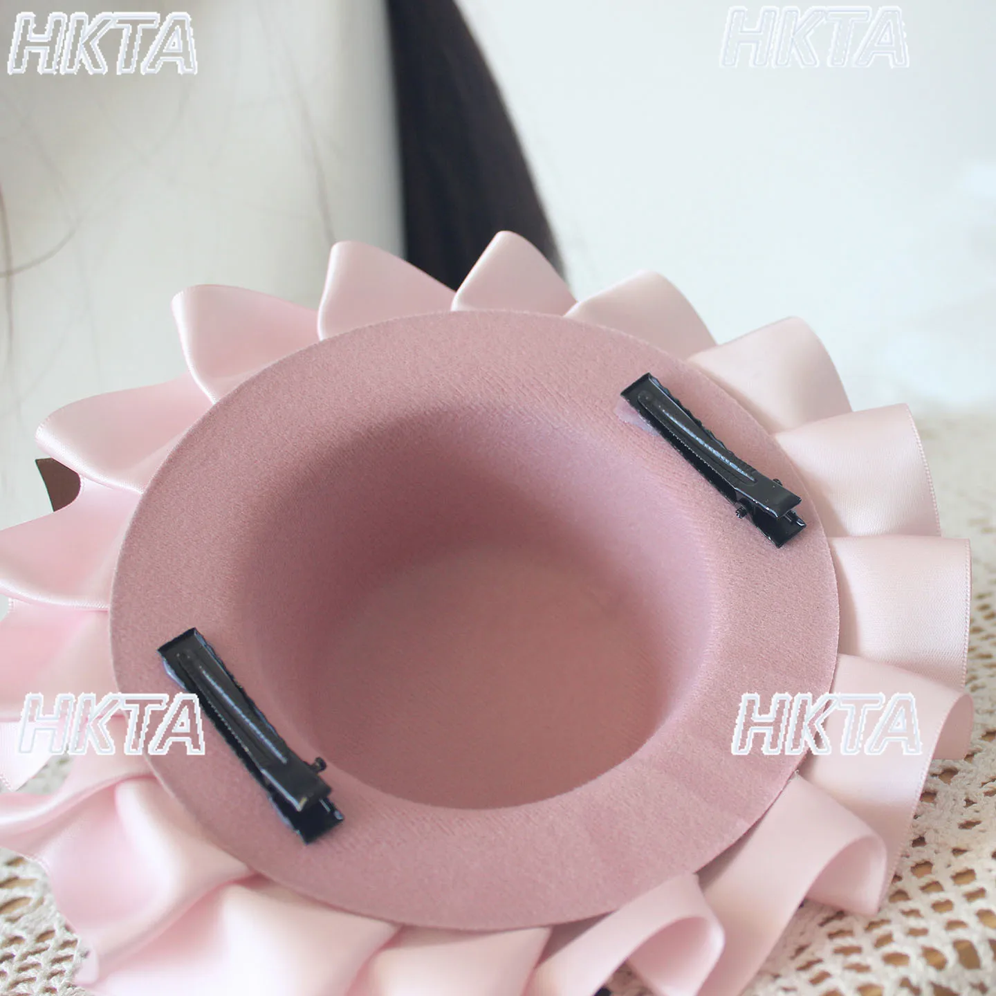 Cappello piccolo originale fatto a mano con orecchio d'orso, ragazza morbida e carina, cappelli con orecchie d'orso Lolita, splendido accessorio per capelli al cioccolato alla menta Lolita Cosplay