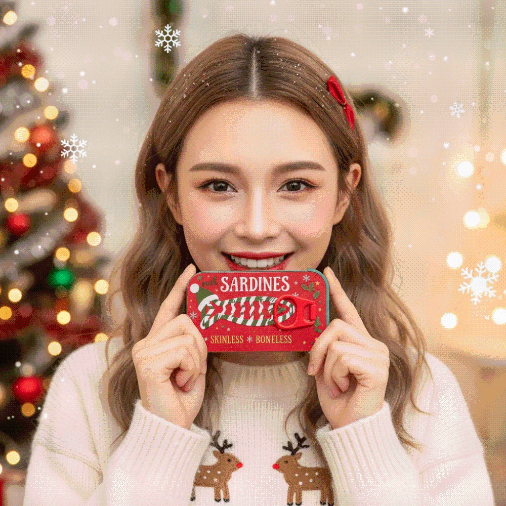 PLA 3D Printed Sardine Box Portable Compact Christmas Jewelry Organizer Innovative Lightweight Fish Bone Earring Holder Women