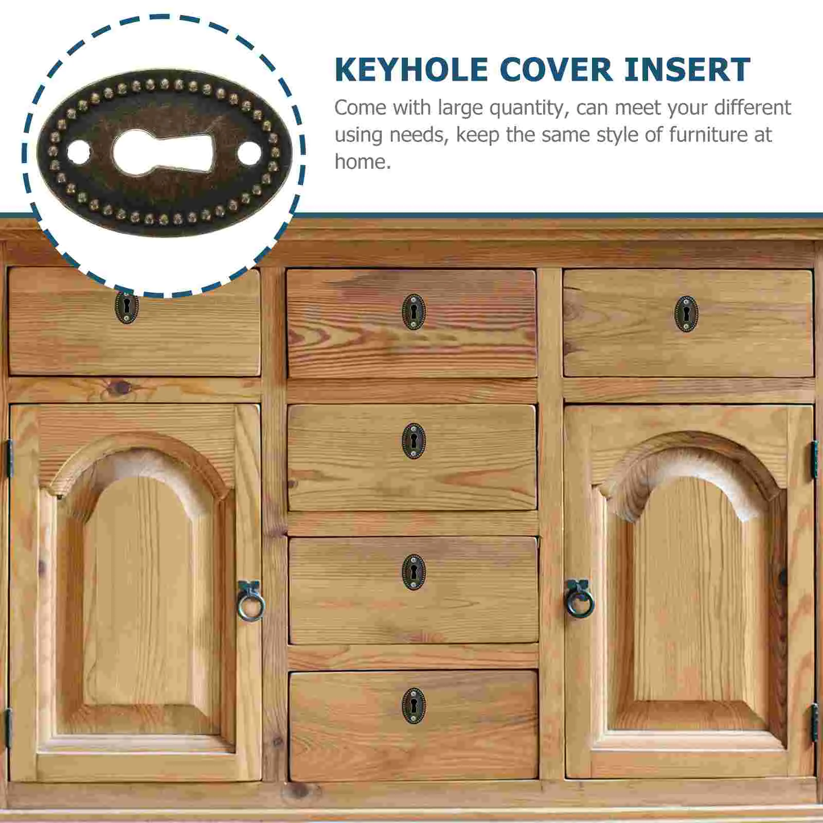 Keyhole Cover Plate Oval Escutcheon Covers Insert Decorative Furniture Brass Vintage Key Escutcheons Door Drawer Plates