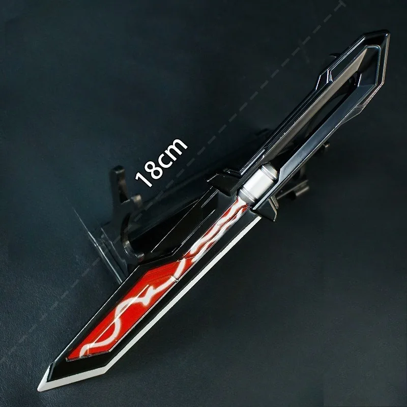 18cm God's Blade Sword Red Anime Model Alloy Crafts Desktop Decoration Game Peripherals Collection Festival Gifts Toy Kid