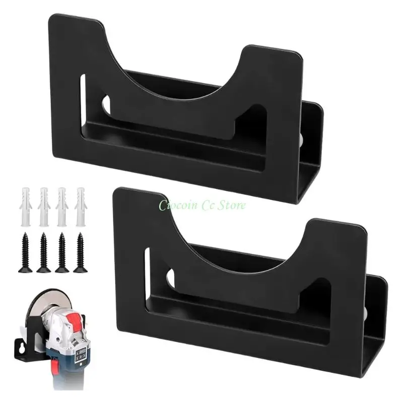 X90F 2Pcs Space Saving Grinder Wall Brackets Stainless Steel Easy Install Tool