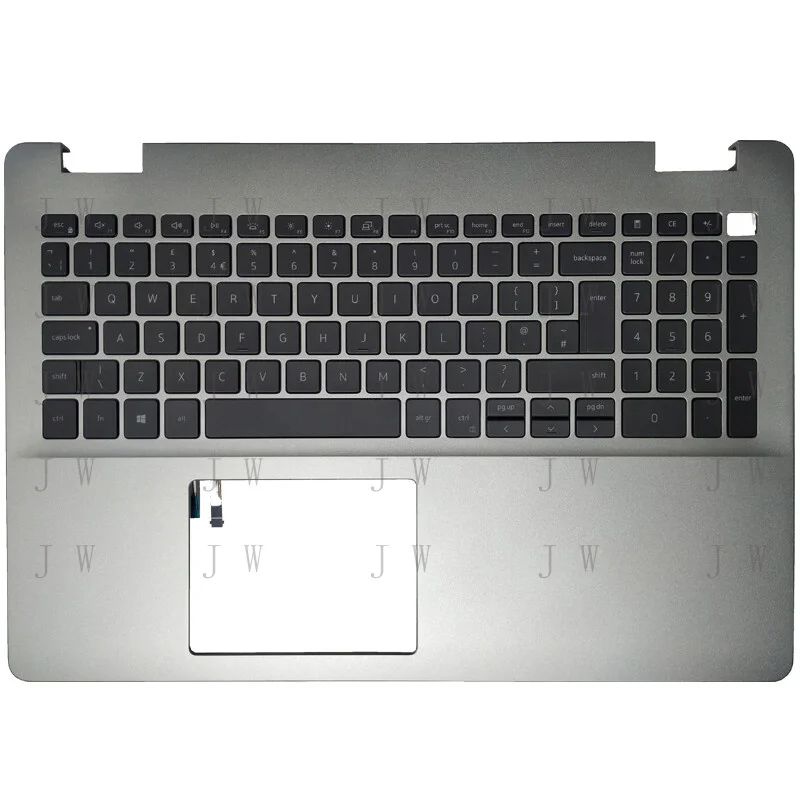 DDJ  Laptop NEW FOR DELL Inspiron 15 5000 5593 UK Keyboard Upper Palmrest Cover 7G0RN