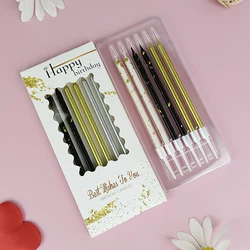 Thread Happy Birthday Candle Long Rod Colorful Creative Cake Party Candle Decoration Children's Celebration Candle