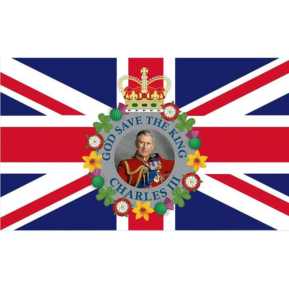2X3FT CUSTOM Flag of the king of Great Britain BANNER FOR 150x90cm CHARLES HISTORY MUSIC Flag