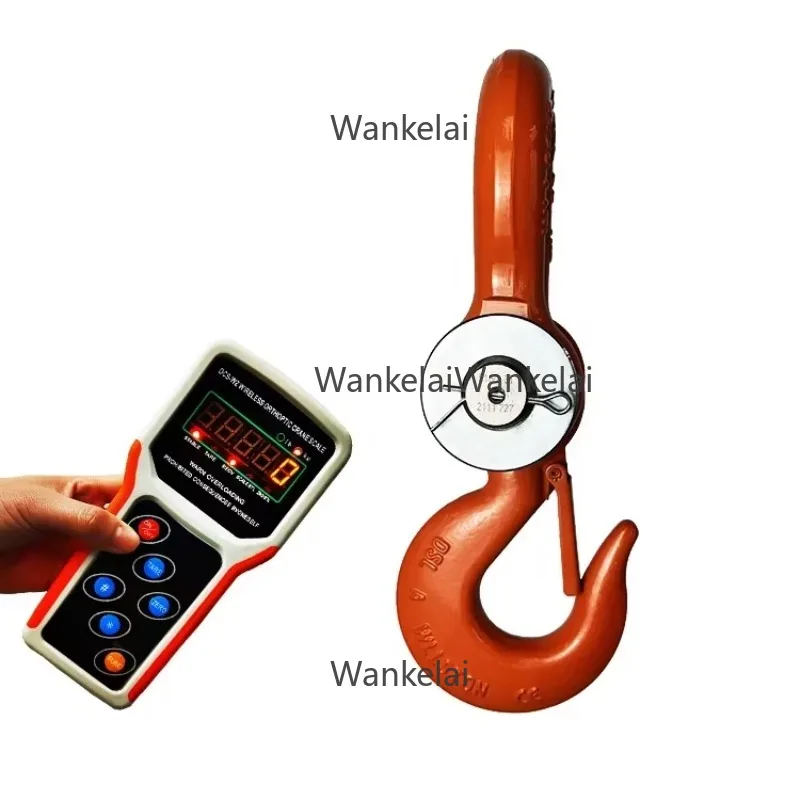 Wireless Digital Crane Scale 3T 5T Heavy Duty Industrial Hanging Scale for Lifting Operations 3000kg 5000kg Capacity