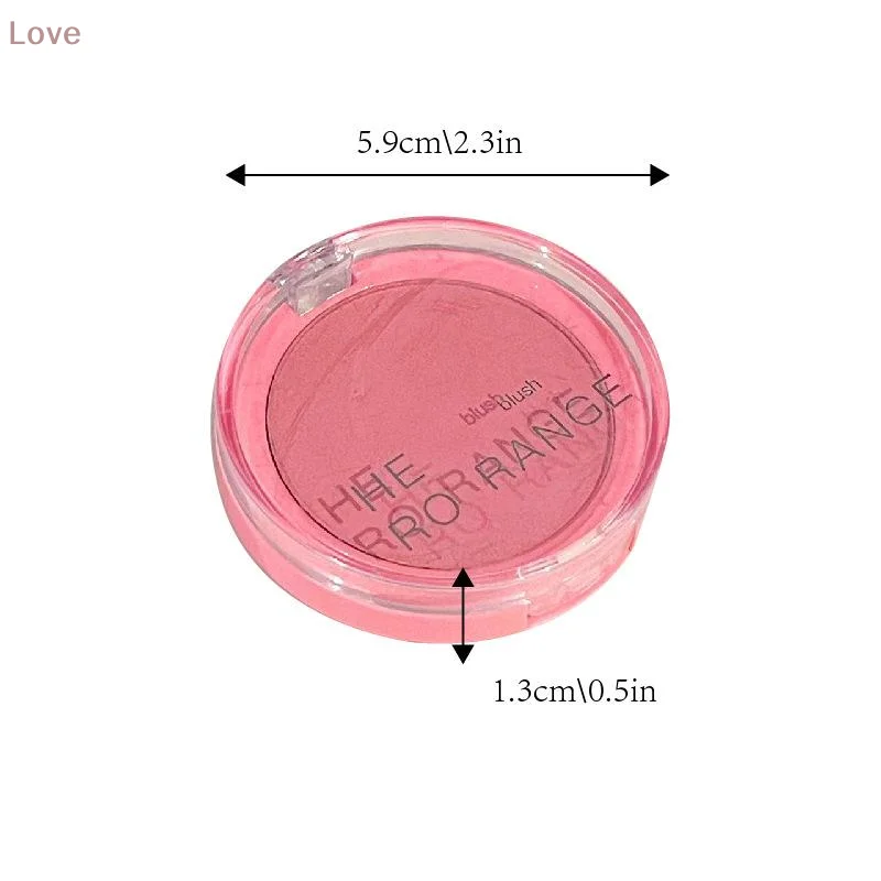 HERORANGE أحادية اللون للوجه لوحة أحمر الخدود طويلة الأمد مقاوم للماء مسحوق مضغوط ماتي أحمر الخدود لتحديد الخدين مستحضرات التجميل السفر #6