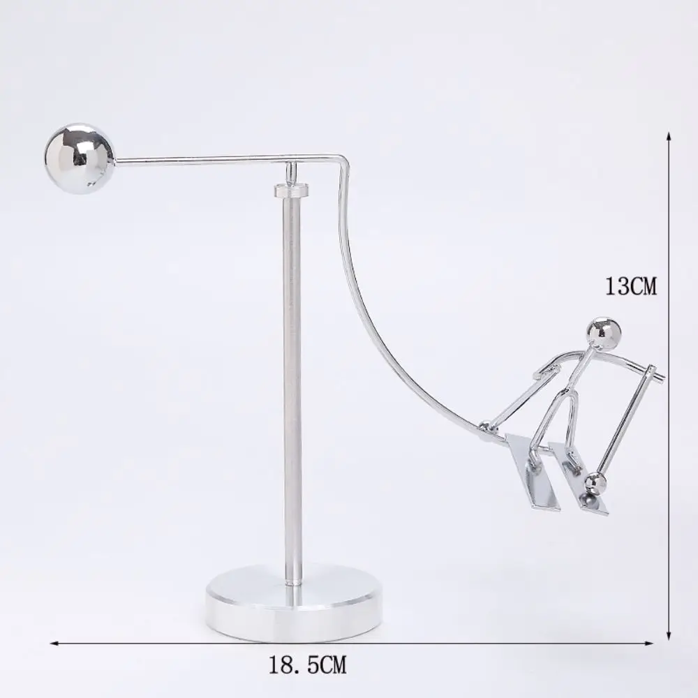 لعبة كرة التوازن من الفولاذ المقاوم للصدأ ، قاعدة البندول الإبداعية ، زخارف الرجل الحديدي ، لعبة مكتب تخفيف الضغط ، أدوات التعليم المبكر ، الهدايا #4